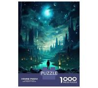 Rompecabezas De 1000 Piezas para Adolescentes Fantasy Alien Landscape Rompecabezas Juegos Divertidos Carrera De Velocidad Manual Cumpleaños 38x26cm/1000pcs