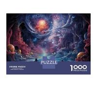 Rompecabezas De 1000 Piezas para Adolescentes Fantasy Alien Landscape Rompecabezas para Adultos Juegos De Relajación Ensamblaje De Patrones Diversión En Casa Actividades, 70x50cm/1000pcs