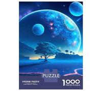 Rompecabezas De 1000 Piezas para Adolescentes Fantasy Alien Planet Landscape Rompecabezas para Adultos Juguete Decoración De Pared Decoración Perfecta Regalos Y Cumpleaños Únicos 38x26cm/1000pcs