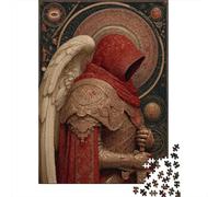 Rompecabezas De 1000 Piezas para Adolescentes Fantasy Angel Warrior Art Print Rompecabezas para Adultos Juguetes Antiestrés Mejora La Memoria Gran Regalo para Jugar 52x38cm/1000pcs
