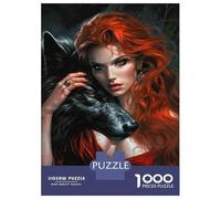 Rompecabezas De 1000 Piezas para Adolescentes Fantasy Art Print - Wolf Rompecabezas para Adultos Juegos De Relajación Regalos De Cumpleaños para Amigos Y Familiares 52x38cm/1000pcs