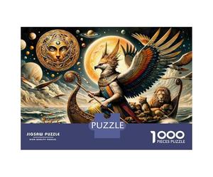 Rompecabezas De 1000 Piezas para Adolescentes Fantasy Artwork Ancient Egyptian Mythology Rompecabezas Juegos Divertidos para La Diversión Familiar Oferta como Regalos para Toda La Familia 38x26cm/100