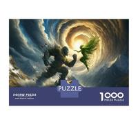 Rompecabezas De 1000 Piezas para Adolescentes Fantasy Battle Nature Vs. Magic Rompecabezas para Adultos Juego Práctico Decoración del Hogar Cumpleaños Y Navidad 70x50cm/1000pcs