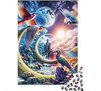 Rompecabezas De 1000 Piezas para Adolescentes Fantasy Birds in Paradise Rompecabezas para Adultos Juego Familiar Análisis Y Lógica Interacción Entre Padres E Hijos 52x38cm/1000pcs