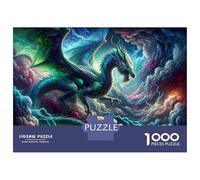Rompecabezas De 1000 Piezas para Adolescentes Fantasy Dragon Art Print-8 Rompecabezas para Adultos Juegos Relajantes Vacaciones En Casa Matar El Tiempo Desafiante De Completar 70x50cm/1000pcs
