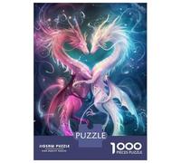 Rompecabezas De 1000 Piezas para Adolescentes Fantasy Dragon Wall Art Print-4 Rompecabezas para Adultos Juguete Decoración De Pared Patrón De Montaje Gran Regalo para Jugar 38x26cm/1000pcs