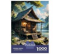 Rompecabezas De 1000 Piezas para Adolescentes Fantasy Enchanted Cabin Rompecabezas Juego Práctico Mejora La Memoria Oferta como Regalo para Toda La Familia 38x26cm/1000pcs