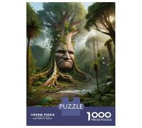 Rompecabezas De 1000 Piezas para Adolescentes Fantasy Forest with Giant Tree Face Rompecabezas para Adultos Juguetes DIY Pero Divertidos Y Humorísticos Cumpleaños 52x38cm/1000pcs