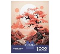Rompecabezas De 1000 Piezas para Adolescentes Fantasy Landscape with Pink Tree Rompecabezas para Adultos Juguete Decoración De Pared Decoración Perfecta Regalos Y Cumpleaños Únicos 70x50cm/1000pcs