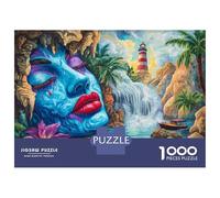 Rompecabezas De 1000 Piezas para Adolescentes Fantasy Lighthouse Painting Rompecabezas para Adultos Juegos Relajantes Ensamblaje De Patrones Regalos De Cumpleaños Y Únicos 70x50cm/1000pcs