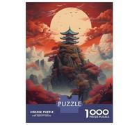 Rompecabezas De 1000 Piezas para Adolescentes Fantasy Moonlight Japan 07 Rompecabezas para Adultos Juegos De Relajación Corte De Precisión Regalos para Reducir El Estrés 38x26cm/1000pcs