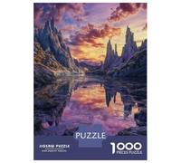 Rompecabezas De 1000 Piezas para Adolescentes Fantasy Mountain Lake Rompecabezas para Adultos Juegos Relajantes Decoración Desafío Educativo 38x26cm/1000pcs