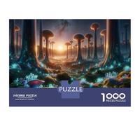 Rompecabezas De 1000 Piezas para Adolescentes Fantasy Mushroom Forest Rompecabezas para Adolescentes Juegos Familiares Desafío Difícil Regalos De Cumpleaños Y Únicos 38x26cm/1000pcs