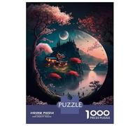 Rompecabezas De 1000 Piezas para Adolescentes Fantasy Nature Cherry Blos Rompecabezas para Adultos Juego Familiar Decoración del Hogar Regalos para Reducir El Estrés 52x38cm/1000pcs