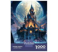 Rompecabezas De 1000 Piezas para Adolescentes Fantasy Spooky Castle Rompecabezas para Adolescentes Juguetes Antiestrés Difícil Gran Regalo para Jugar 70x50cm/1000pcs