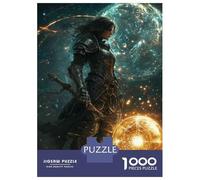 Rompecabezas De 1000 Piezas para Adolescentes Fantasy Warrior with Magic Orb Rompecabezas para Adultos Juegos Familiares Difícil Regalo De Cumpleaños, Regalos, 70x50cm/1000pcs