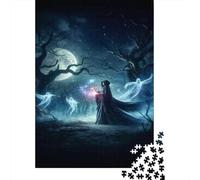 Rompecabezas De 1000 Piezas para Adolescentes Fantasy Witch Art Print Rompecabezas para Adultos Juego Familiar Pero Divertido Y Humorístico Desafío Educativo 70x50cm/1000pcs