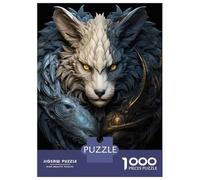 Rompecabezas De 1000 Piezas para Adolescentes Fantasy Wolf Art Print-1 Rompecabezas para Adultos Juguetes Antiestrés Desafío Difícil Desafiante De Completar 70x50cm/1000pcs