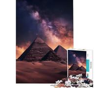 Rompecabezas de 1000 Piezas para Adolescentes Faraones Cósmicos en Descanso Egipto Ideal para cumpleaños Navidad o como Juego práctico y Divertido para Mayores de 14 años 38x26cm