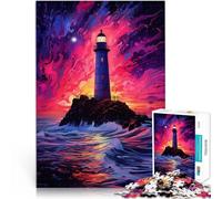 Rompecabezas de 1000 Piezas para Adolescentes Faro de la Galaxia Desafío difícil para aliviar el estrés Mejorar el Amor Entre Parejas 75x50cm