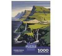 Rompecabezas De 1000 Piezas para Adolescentes Faroe Islands Travel Rompecabezas para Adolescentes Juego Familiar Mejora La Memoria Cumpleaños Y Navidad 52x38cm/1000pcs