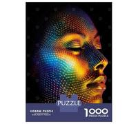 Rompecabezas De 1000 Piezas para Adolescentes Fashion Woman Face Rompecabezas para Adolescentes Juguetes Antiestrés Regalos para Mujeres Regalos para Reducir El Estrés 38x26cm/1000pcs