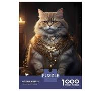 Rompecabezas De 1000 Piezas para Adolescentes Fat Cat Rich King Rompecabezas para Adultos Juegos Divertidos Decoración Ayuda A Ejercitar El Cerebro 38x26cm/1000pcs