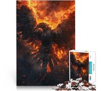 Rompecabezas de 1000 Piezas para Adolescentes Fénix de Fuego Desafío difícil para aliviar el estrés Regalos de Amigo Secreto 52x38cm