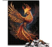 Rompecabezas de 1000 Piezas para Adolescentes, Fénix Negro, Juguetes educativos, Juegos antiestrés, Regalos y Juguetes geniales tamaño 26x38cm
