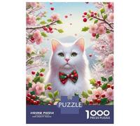 Rompecabezas De 1000 Piezas para Adolescentes Festive Cat 01 Spring Rompecabezas para Adultos Juego Práctico Difícil Regalos De Cumpleaños Y Únicos 52x38cm/1000pcs