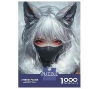 Rompecabezas De 1000 Piezas para Adolescentes Fierce Wolf Eyes Rompecabezas para Adultos Juegos De Relajación Ensamblaje De Patrones Diversión En Casa Actividades, 52x38cm/1000pcs