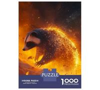 Rompecabezas De 1000 Piezas para Adolescentes Fiery Desert Raccoon Rompecabezas para Adolescentes Juguetes Antiestrés Difícil Gran Regalo para Jugar 70x50cm/1000pcs