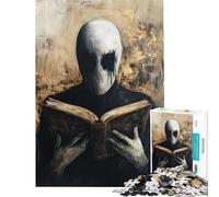 Rompecabezas de 1000 Piezas para Adolescentes Figura sin Rostro Lectura difícil y desafiante Decoración artística para el hogar Juguetes antiestrés Apto para Mayores de 14 años 50x75cm
