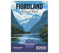 Rompecabezas De 1000 Piezas para Adolescentes Fiordland National Park Rompecabezas para Adultos Juegos Relajantes Desafío Difícil Diversión En Casa Actividades, 70x50cm/1000pcs