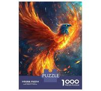 Rompecabezas De 1000 Piezas para Adolescentes Flaming Phoenix Soars Rompecabezas para Adultos Juego Familiar Difícil Difícil Cumpleaños Y Navidad 38x26cm/1000pcs