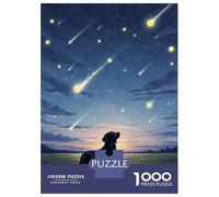 Rompecabezas De 1000 Piezas Para Adolescentes Flat-Coated Retriever Tennis Ball Meteor Shower Rompecabezas Para Adultos Juegos Relajantes Que Mejoran La Memoria Regalos Para Reducir El Estrés 70x50cm/