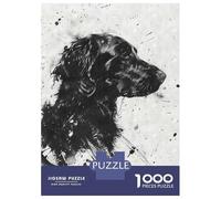 Rompecabezas De 1000 Piezas para Adolescentes Flatcoated Retriever Ink Rompecabezas para Adultos Juguetes Antiestrés Difícil Difícil Cumpleaños Y Navidad 70x50cm/1000pcs
