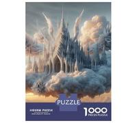 Rompecabezas De 1000 Piezas para Adolescentes Floating Castle in The Clouds Rompecabezas para Adolescentes Juguetes Antiestrés Difícil Gran Regalo para Jugar 38x26cm/1000pcs
