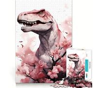 Rompecabezas de 1000 Piezas para Adolescentes Flor de Cerezo,Dinosaurio,Ajuste, Juego Inteligente,Actividad Cerebral,Tiempo de Juego Relajante,Actividad de cumpleaños (38x26cm)