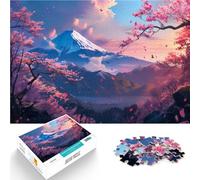 Rompecabezas de 1000 Piezas para Adolescentes Flor de Cerezo en Japón Rompecabezas Cada Pieza es única: un desafiante y Divertido Juego Familiar 38x26cm