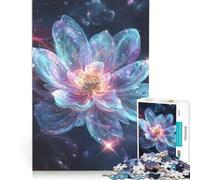 Rompecabezas de 1000 Piezas para Adolescentes: Flor de Loto Cósmica Juegos Divertidos para ejercitar la Mente y Las Manos, y para Fortalecer el Amor en Pareja 38x26cm
