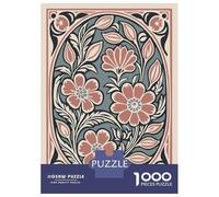 Rompecabezas De 1000 Piezas para Adolescentes Floral Art Nouveau Illustration Rompecabezas para Adultos Juguetes DIY Pero Divertidos Y Humorísticos Cumpleaños 70x50cm/1000pcs
