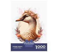 Rompecabezas De 1000 Piezas para Adolescentes Floral Goose Farm Animal Rompecabezas para Adolescentes Juegos Relajantes para La Diversión Familiar Juego Desafiante Regalos 52x38cm/1000pcs
