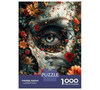 Rompecabezas De 1000 Piezas para Adolescentes Floral Skeleton Skull Rompecabezas para Adultos Juguetes Antiestrés Difícil Difícil Desafiante De Completar 38x26cm/1000pcs