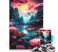 Rompecabezas de 1000 Piezas para Adolescentes Florecer después del Negro, Juegos educativos, Entrena tu Cerebro y Tus Manos, colección de Artistas, Bellas Artes 38x26cm