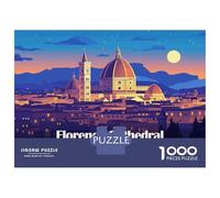 Rompecabezas De 1000 Piezas Para Adolescentes Florence Cathedral Italy Cityscape Illustration Rompecabezas Para Adolescentes Juego Práctico Desafío Difícil Oferta Como Regalo Para Toda La Familia 52x3