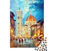 Rompecabezas De 1000 Piezas para Adolescentes Florence Cathedral Painting-4 Rompecabezas para Adultos Juguetes DIY para La Diversión Familiar para Cumpleaños, Navidad 38x26cm/1000pcs