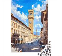 Rompecabezas De 1000 Piezas para Adolescentes Florence Cityscape with People-2 Rompecabezas para Adultos Juego Práctico Decoración del Hogar Cumpleaños Y Navidad 70x50cm/1000pcs