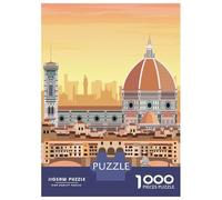 Rompecabezas De 1000 Piezas para Adolescentes Florence Travel Print Rompecabezas para Adultos Juegos Familiares Mejora La Memoria Regalos De Juegos Desafiantes 52x38cm/1000pcs