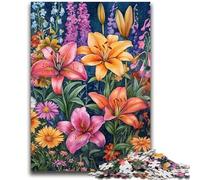 Rompecabezas de 1000 Piezas para Adolescentes Flores de orquídea Que ayudan al Cerebro a ejercitar Juguetes adictivos para Cultivar la Paciencia Decoración 26x38cm